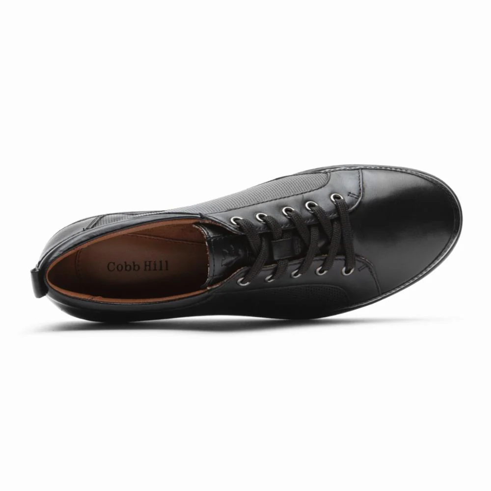 Cobb Hill BAILEE SNEAKER BLACK LTHR - Image 3