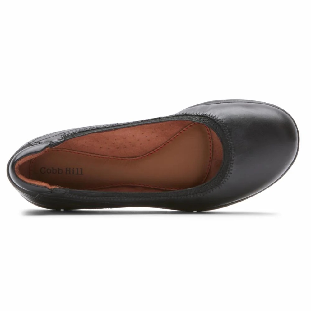Cobb Hill LIDIA BALLET BLACK LEATHER - Image 3