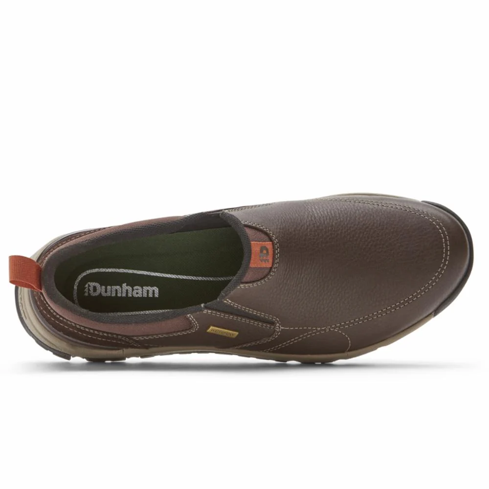 Dunham GLASTONBURY GSLIPON BROWN LEA/SDE - Image 3
