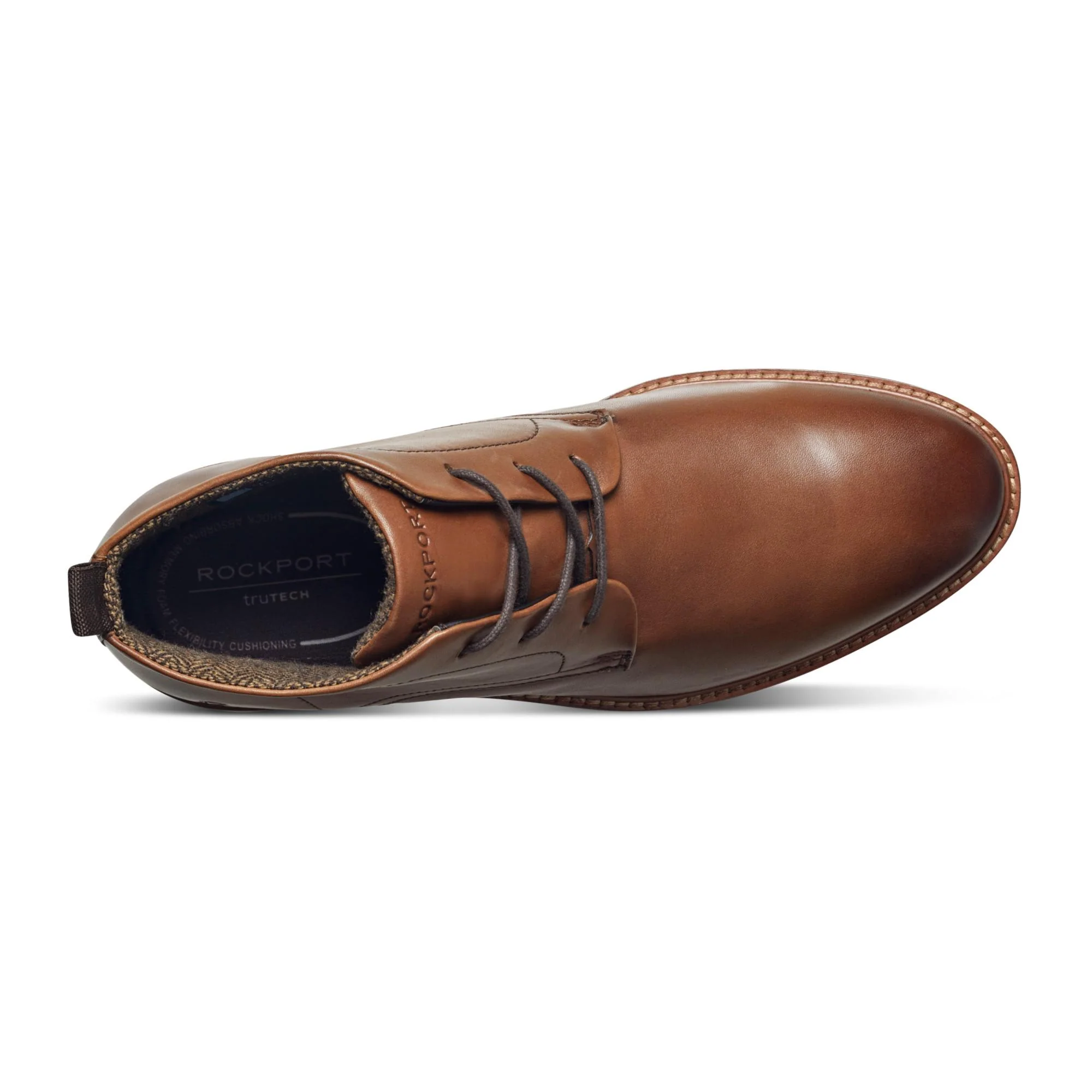 Rockport Men CASPE LACEUP BRITISH TAN/JAVA/COW COCHIN - Image 3