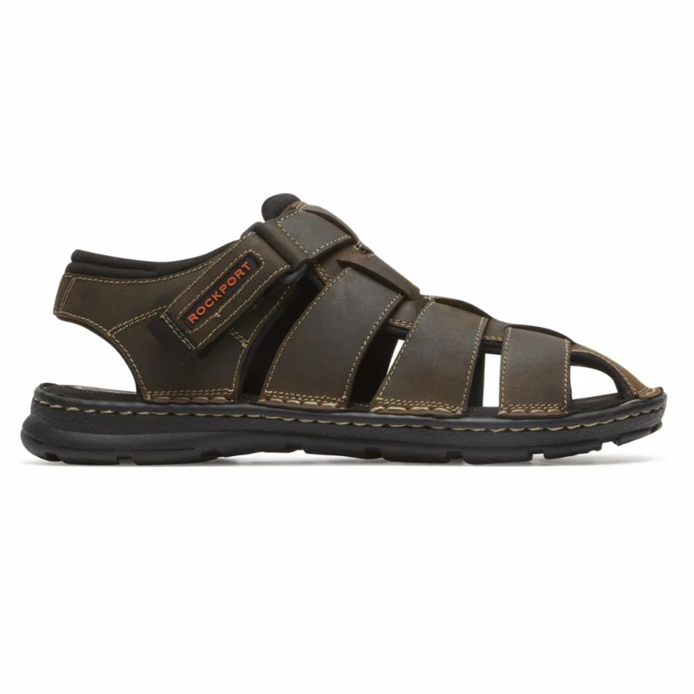 Rockport Men  DARWYN FISHERMEN BROWN II/LEATHER - Image 2