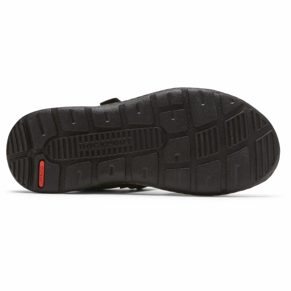 Rockport Men DARWYN QTR STRAP BLACK LEA II - Image 4