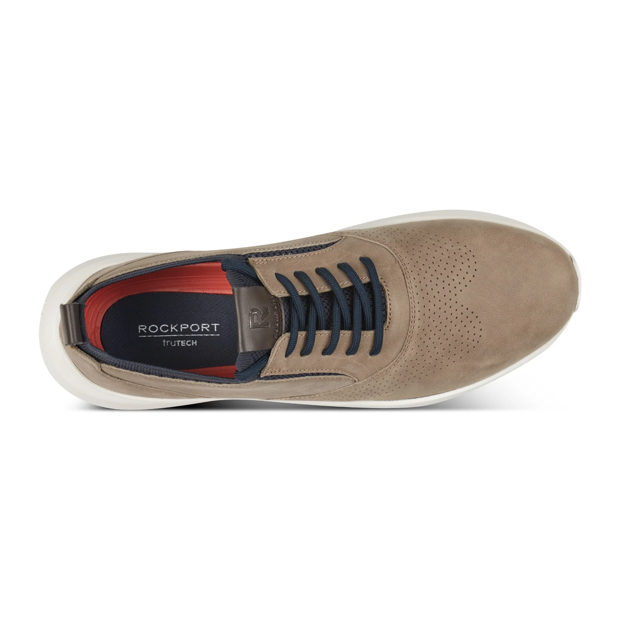 ROCKPORT MEN JEFFSON ACTIVE LACEUP TAUPE24064/RODI DARK BROWN - Image 3