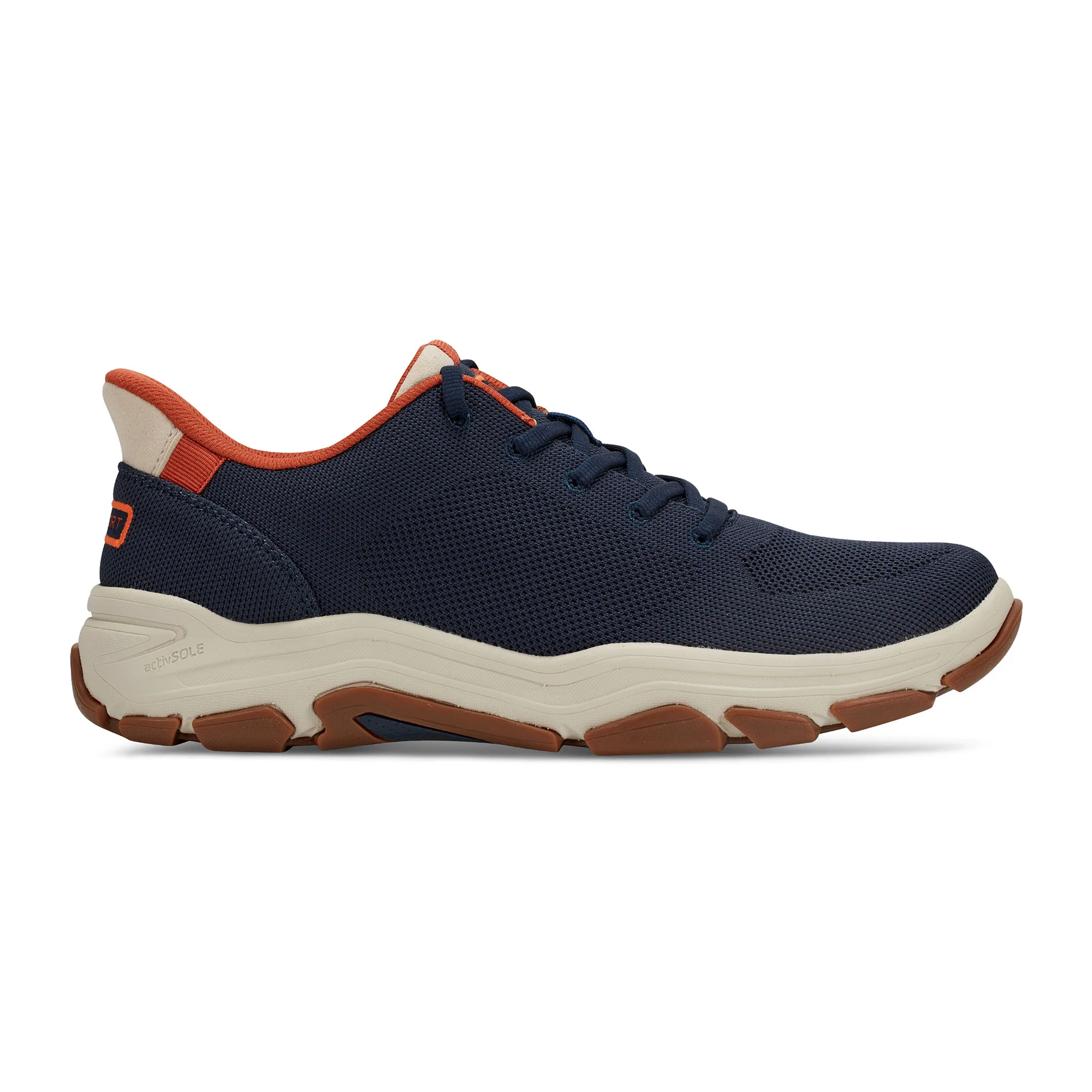 ROCKPORT MEN RAFFERTY ACTIVE LACEUP NEW DRESS BLUE/OYSTER GREY - Image 2