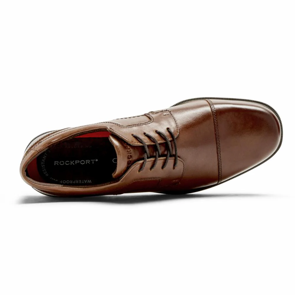 Rockport Men TAYLOR WP CAP TOE TAN - Image 3