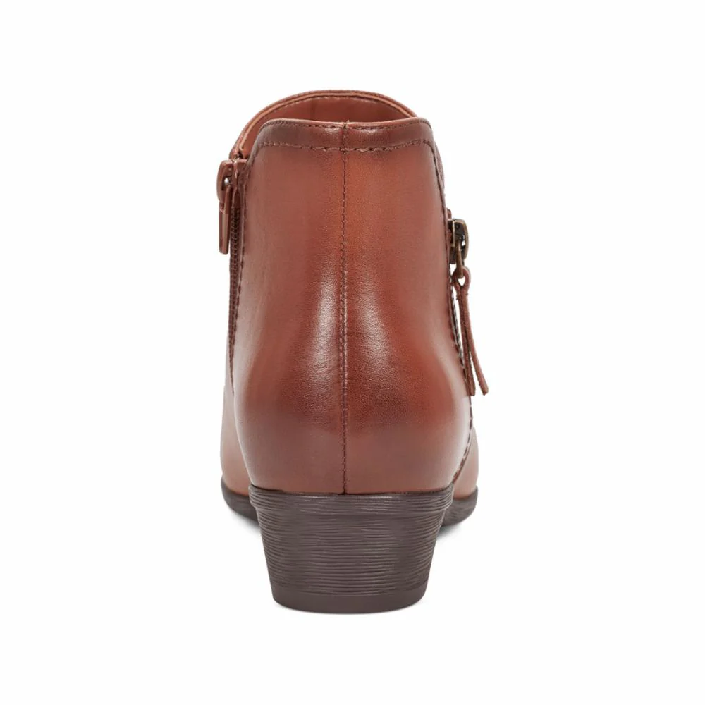 Rockport Women CARLY CARLY BOOTIE TAN/COGNAC/MEMPHIS LEA/LIZ PU - Image 5