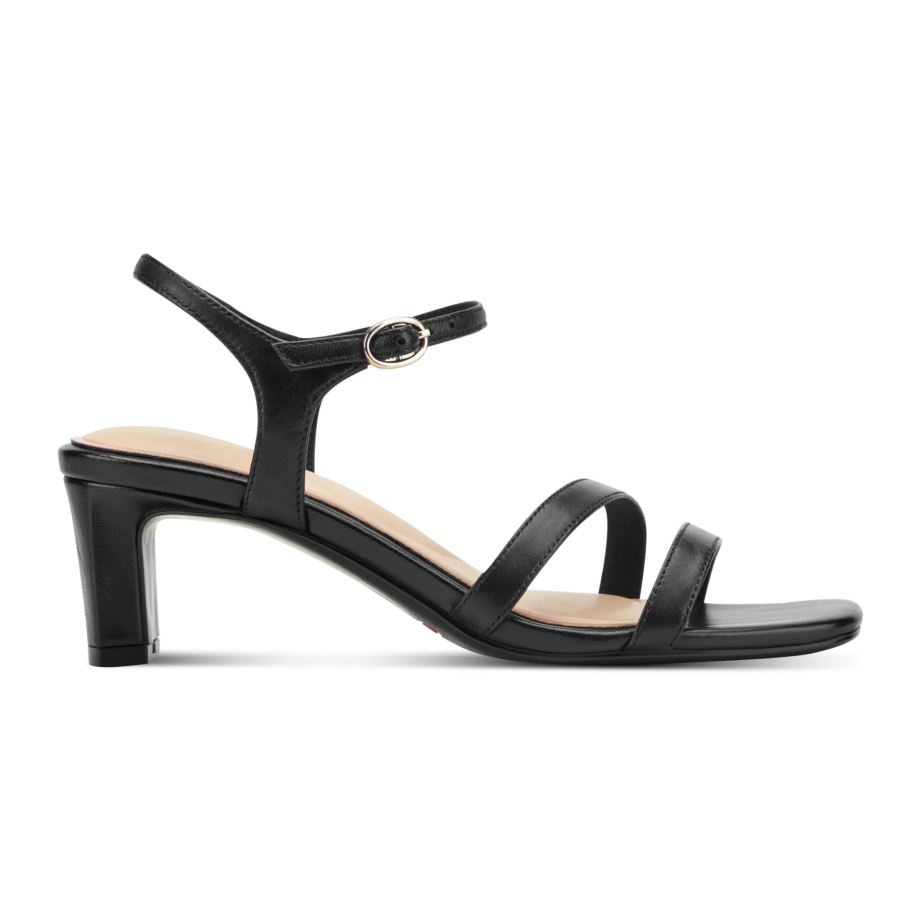 ROCKPORT WOMEN TEDDY SANDAL DRESS BLACK/CATIONIC SHEEP0.79MM GR - Image 2