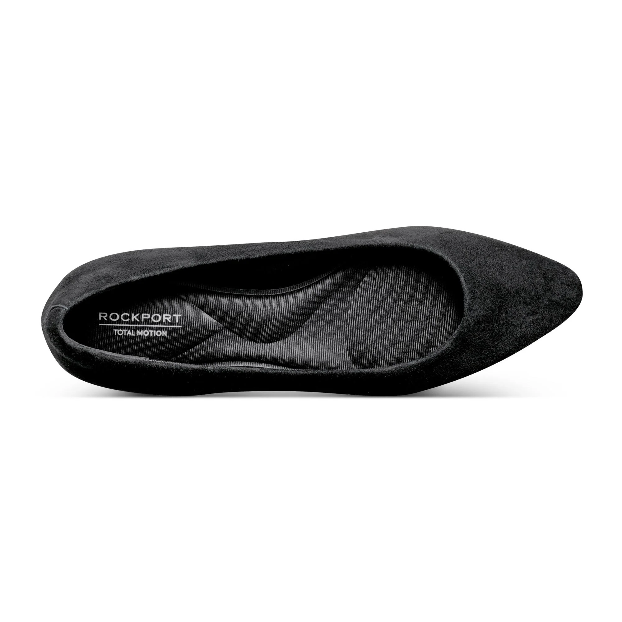 Rockport Women  TESSA FLAT BLACK/NEW SILKY SUEDE GR - Image 3