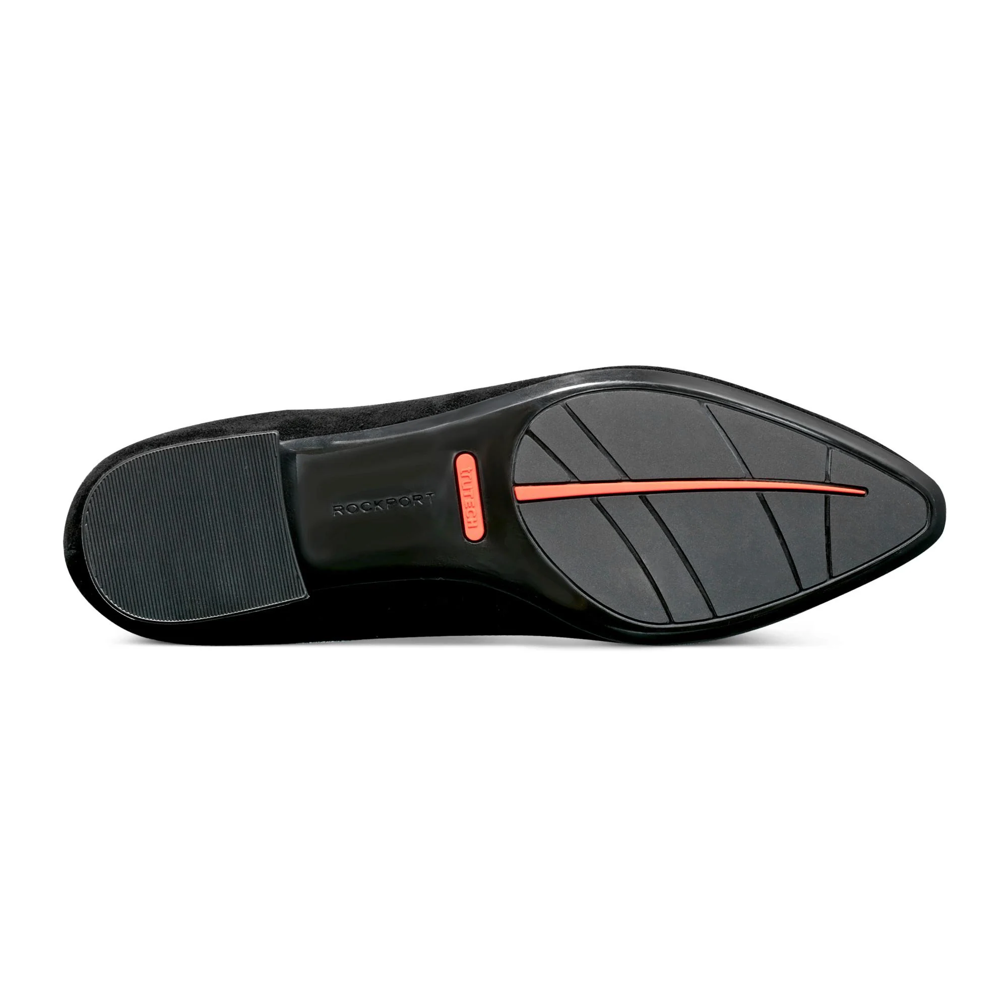 Rockport Women  TESSA FLAT BLACK/NEW SILKY SUEDE GR - Image 5